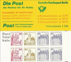 Booklet, Booklet Burgen und Schlösser, Berlin,  , Buildings, Castles, Fortresses / Strongholds, Palaces, Towers