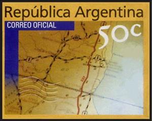 Stamp, Regional Plan, Argentina,  , Maps