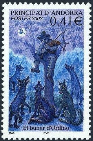 Legend of Ordino's bagpipe player