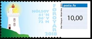 Stamp, Lighthouses of Faroes - Nolsoy, Faroe Islands,  , Lighthouses