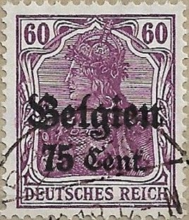overprint on "Germania"