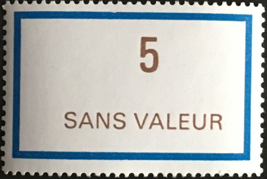 Timbre fictif de cours d'instruction