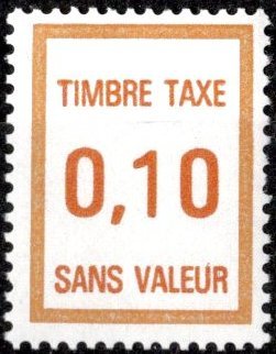 Timbre fictif de cours d'instruction