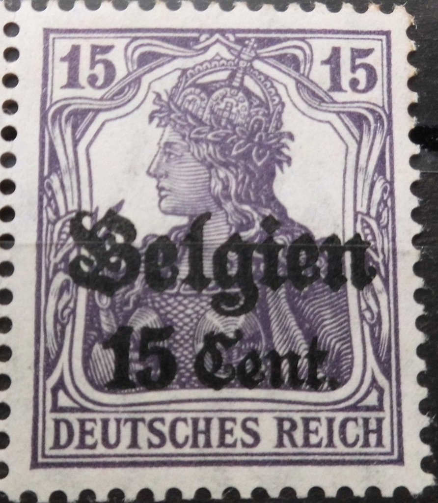 overprint on "Germania"
