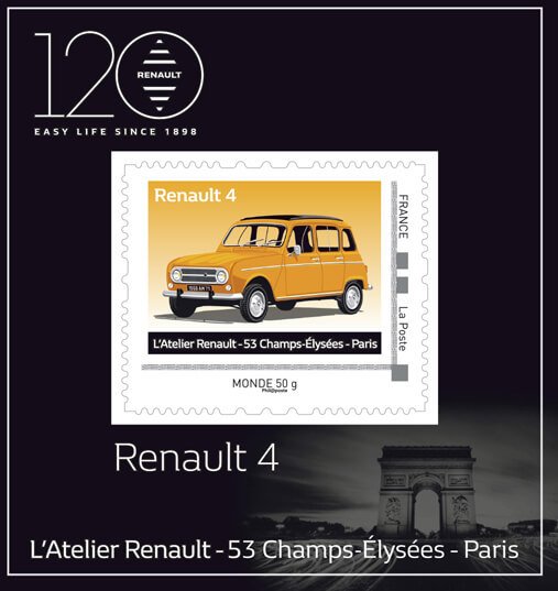 120th Anniversary of Renault : Renault 4, 1961