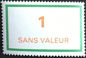 Stamp, Timbre fictif de cours d'instruction, France,  , Numbers, Philately