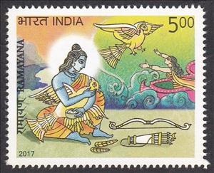 Stamp, The Ramayana, India,  , Literature