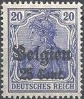 overprint on "Germania"