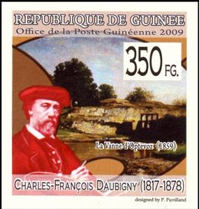 Stamp, Charles-Francois Daubigny (1817-1878), Cinderellas,  , Paintings