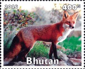 Stamp, Wild Animals, Cinderellas,  , Animals (Fauna), Foxes, Mammals