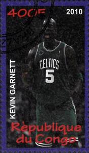 Stamp, Kevin Garnett, Cinderellas,  , Basketball, Famous People, Sports
