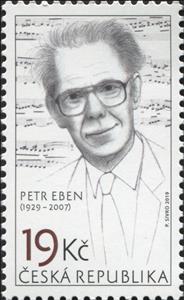 Stamp, Petr Eben, Composer, Czech Republic,  , Composers, Famous People, Men
