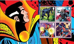 Booklet Pane, Marvel Comics Prestige Booklet Pane 1, United Kingdom of Great Britain & Northern Ireland,  , Cartoons, Comics