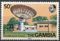 Stamp, Newly Opened Station, Gambia,  
