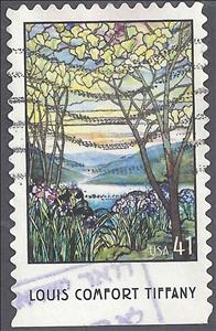 Stamp, L.C. Tiffany (1848-1933) Artisans, United States of America,  , Stained-glass