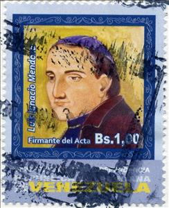 Stamp, Luis Ignacio Mendoza, Venezuela,  , Anniversaries and Jubilees, Independency Activists