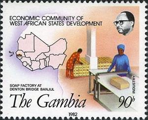Stamp, Soap Factory, Gambia,  