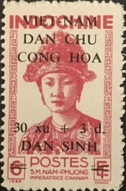 S.M. Nam-Phuong overprinted