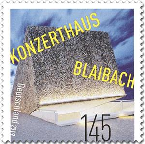 Stamp, Blaibach Concert House, Germany, Federal Republic,  , Buildings, Concert Buildings