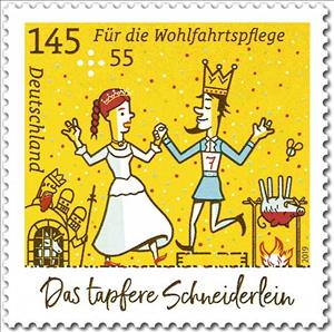 Stamp, The Wedding, Germany, Federal Republic,  , Fairy Tales, Weddings
