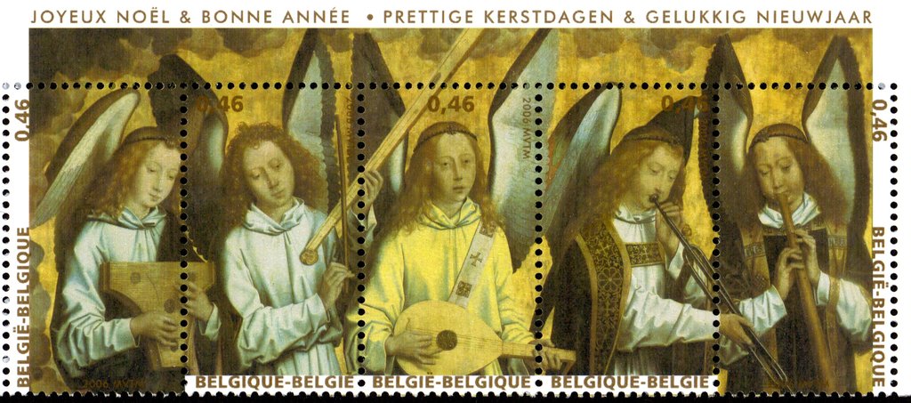 Angels making music