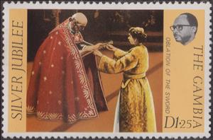 Stamp, Oblation of the Sword, Gambia,  