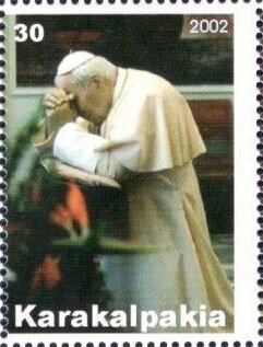Stamp, John Paul II, Cinderellas,  , Popes