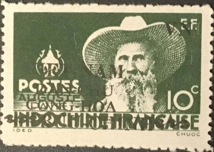 Auguste Pavie overprinted