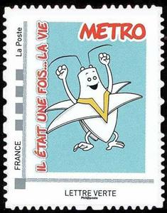 Stamp, Metro, France,  , Cartoons