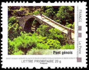 Stamp, Pont genois, France,  , Bridges