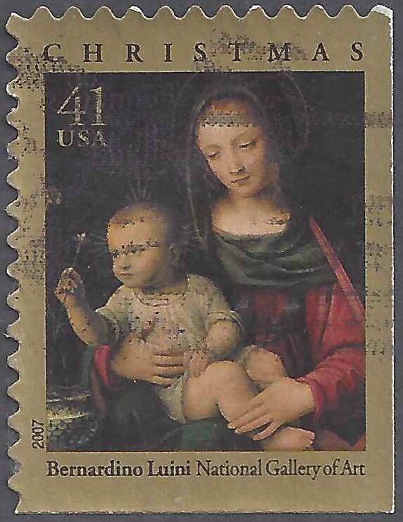 Christmas, Madonna of the Carnation, B. Luini