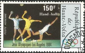 Stamp, Handbal, Upper Volta,  , Handball, Olympic Games