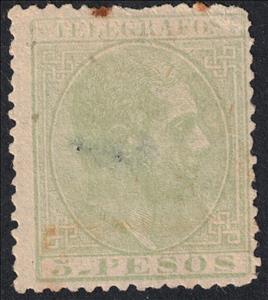 Stamp, Alfonso XII, Philippines,  