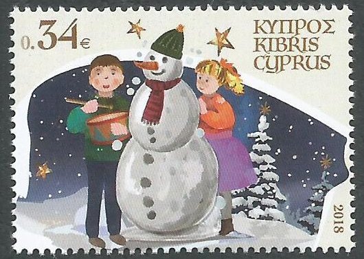 Children with Snowman