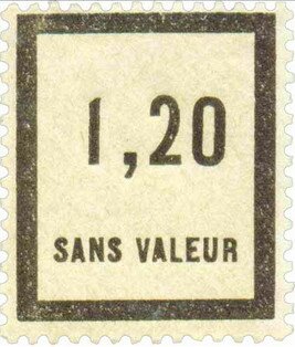 Timbre fictif de cours d'instruction