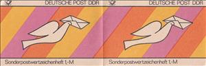 Booklet, Booklet-Brieftaube (Sonderpostwertzeichen), Germany, Democratic Republic,  , Famous People, Men, Politicians
