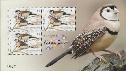 Souvenir Sheet, Exposition Day 2 Sheetlet, Australia,  , Animals (Fauna), Birds, Philatelic Exhibitions