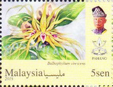 Stamp, Orchids of Malaysia, Federal Malay States,  , Orchids