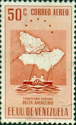 Stamp, Amacuro a50, Venezuela,  