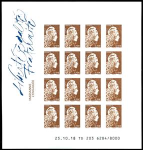 Mini Sheet, Marianne, France,  , Women