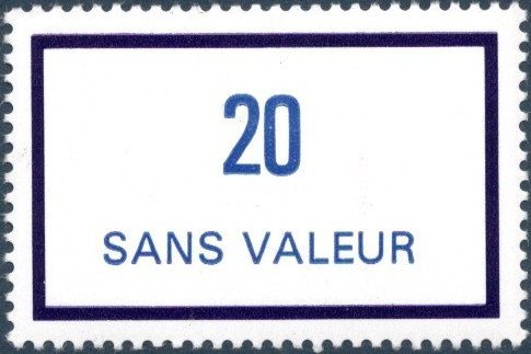 Timbre fictif de cours d'instruction