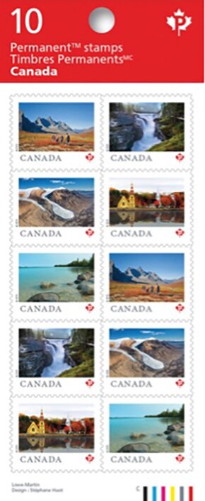 Booklet Pane, From Far And Wide (Series 2), Canada,  , Churches - Cathedrals - Basilicas - Chapels, Landscapes, Waterfalls