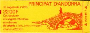Booklet, Armoiries d'Andorre ( YT 366 ), Andorra, French Administration,  , Coats of Arms, Heraldic Animals