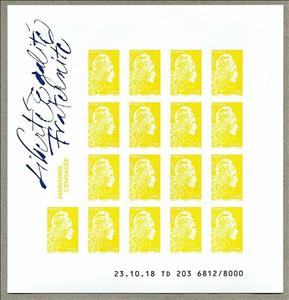 Mini Sheet, Marianne, France,  , Famous People, Symbols