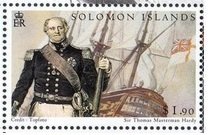 Stamp, Sir Thomas Masterman Hardy, Solomon Islands,  , Admirals, Naval Battles