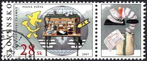 Se-tenant, Stamp Day - Field Post, Slovakia,  , Philately, Post Offices, Postal History, Postal Services, Stamp Day