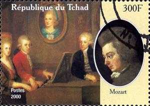 Stamp, Mozart, Cinderellas,  , Famous People, Musicians