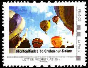 Stamp, Montgolfiades de Chalon-sur-Saone, France,  , Air Balloons