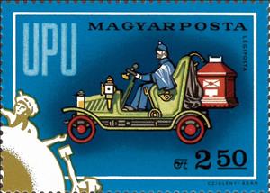 Stamp, Upu 1974, Hungary,  , Aircraft, Postal Services, Postal Traffic, Postal Unions, U.P.U.