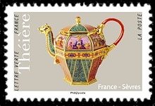 Stamp, Sevres Teapot from France, France,  , Ceramics, Tea